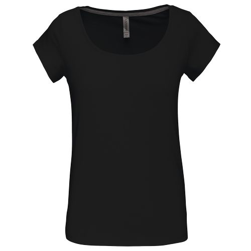 T-shirt col bateau manches courtes femme - 8