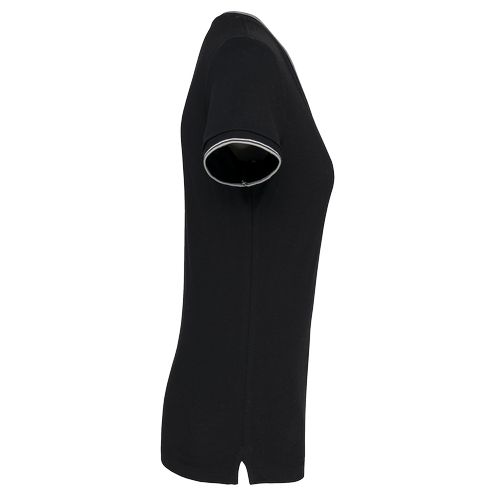 T-shirt maille piquée col V femme - 15