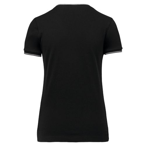 T-shirt maille piquée col V femme - 13