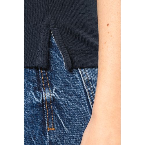 T-shirt maille piquée col V femme - 5