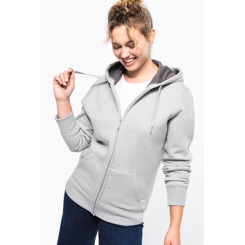 Sweat-shirt zippé capuche unisexe - 2