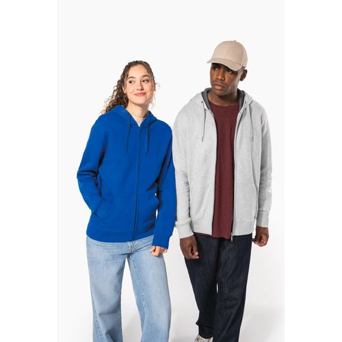 Sweat-shirt zippé capuche unisexe - 1