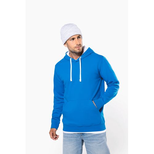 SUDADERA CAPUCHA CONTRASTADA HOMBRE