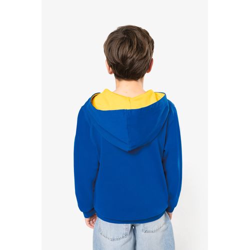 Sweat-shirt capuche contrastée enfant - 5