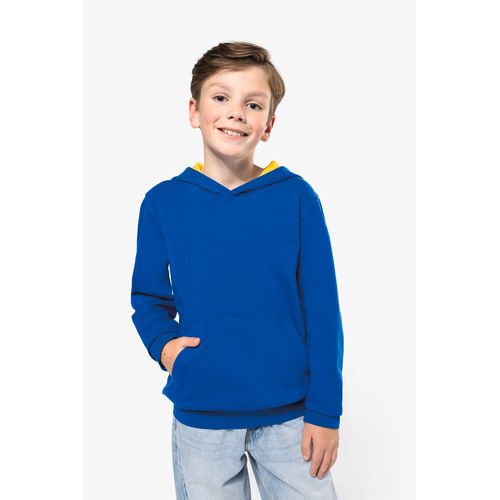 Sweat-shirt capuche contrastée enfant - 4