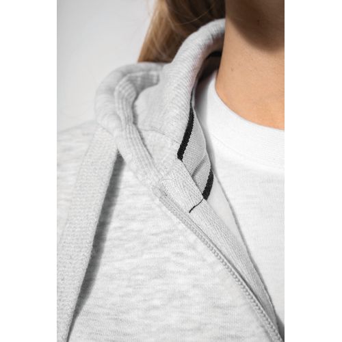 Sweat-shirt zippé capuche femme - 3