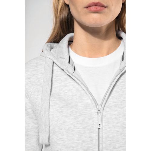 Sweat-shirt zippé capuche femme - 5