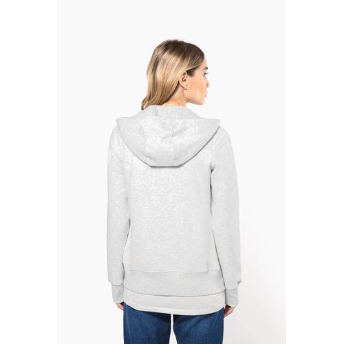 Sweat-shirt zippé capuche femme - 2