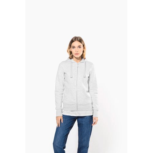 Sweat-shirt zippé capuche femme - 6
