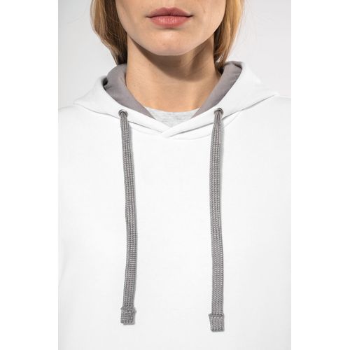Sweat-shirt capuche contrastée femme - 3