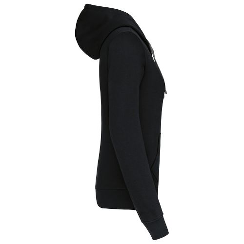 Sweat-shirt zippé capuche contrastée femme - 11