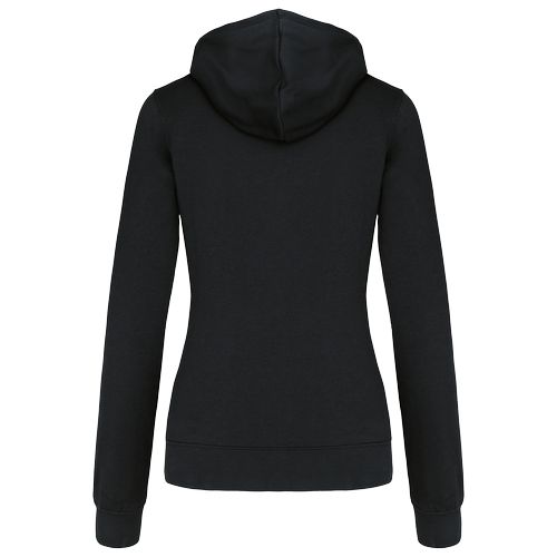 Sweat-shirt zippé capuche contrastée femme - 14