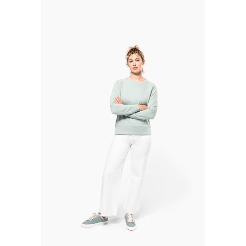 Sweat-shirt Bio col rond manches raglan femme - 5