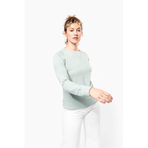 Sweat-shirt Bio col rond manches raglan femme - 3