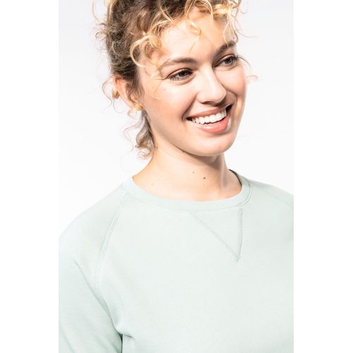 Sweat-shirt Bio col rond manches raglan femme - 7