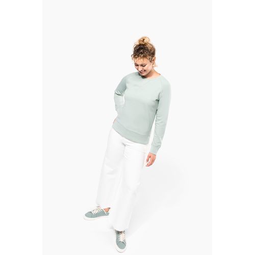 Sweat-shirt Bio col rond manches raglan femme - 6