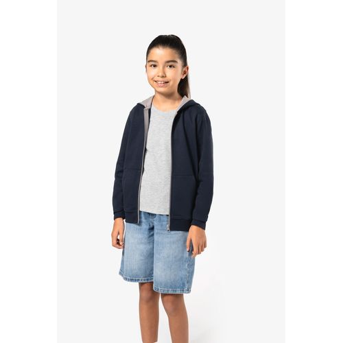 SUDADERA CAPUCHA Y CREMALLERA NIÑOS