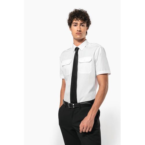 Chemise pilote manches courtes homme