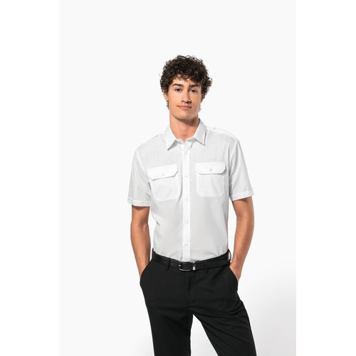 Chemise pilote manches courtes homme - 2