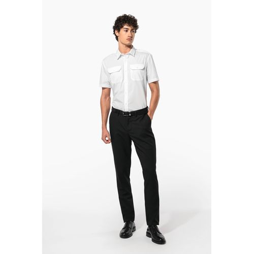 Chemise pilote manches courtes homme - 7