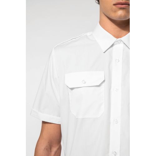 Chemise pilote manches courtes homme - 4