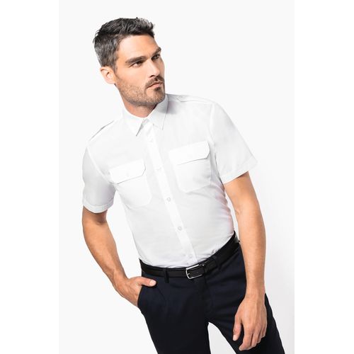 Chemise pilote manches courtes homme - 3