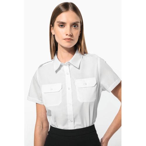 Chemise pilote manches courtes femme - 2