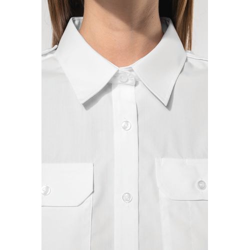 Chemise pilote manches courtes femme - 4