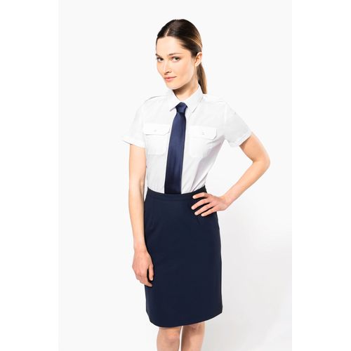 Chemise pilote manches courtes femme - 1