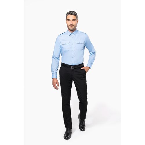Chemise pilote manches longues homme - 5