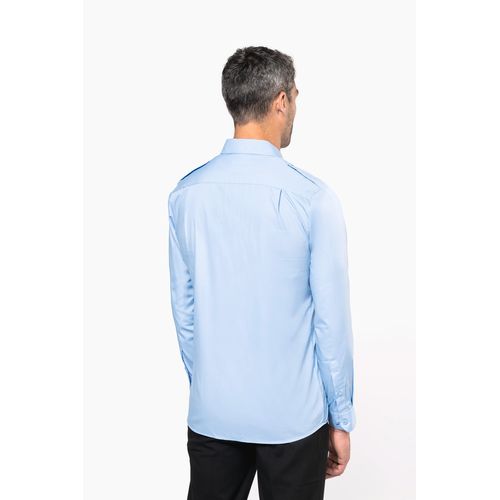 Chemise pilote manches longues homme - 2