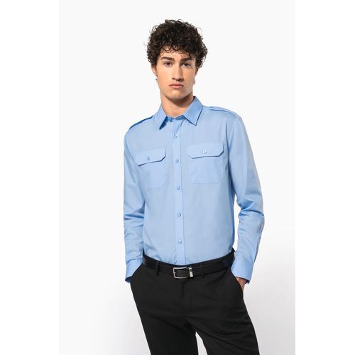 Chemise pilote manches longues homme - 1