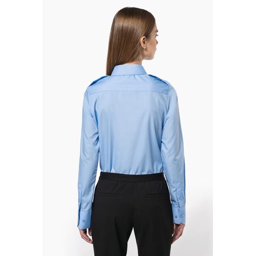 Chemise pilote manches longues femme - 2