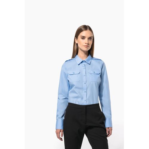 Chemise pilote manches longues femme - 8