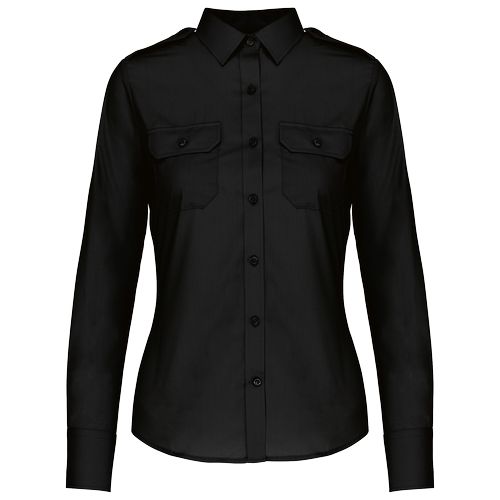 Chemise pilote manches longues femme - 15