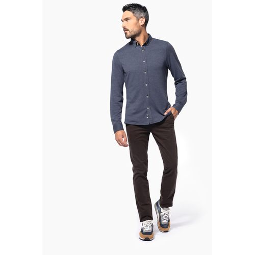 Chemise jacquard manches longues - 4