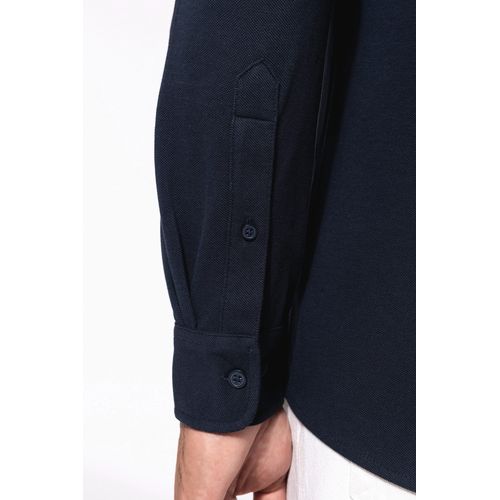 Chemise maille piquée manches longues - 6