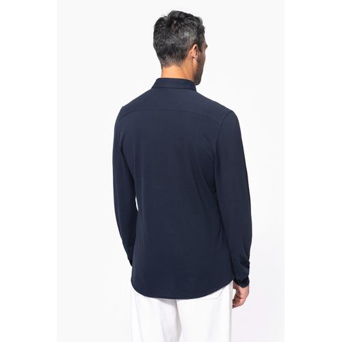 Chemise maille piquée manches longues - 2