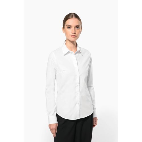 Chemise popeline manches longues femme