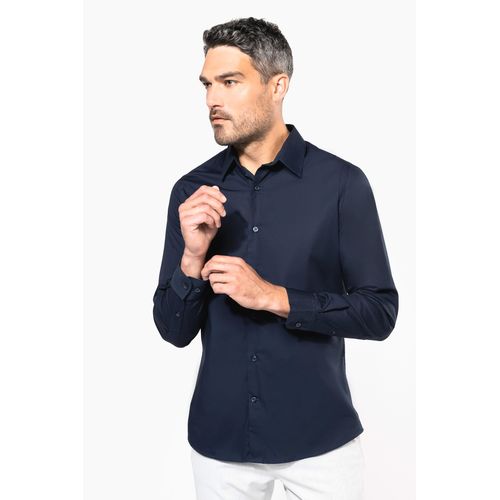 Chemise popeline manches longues homme - 3