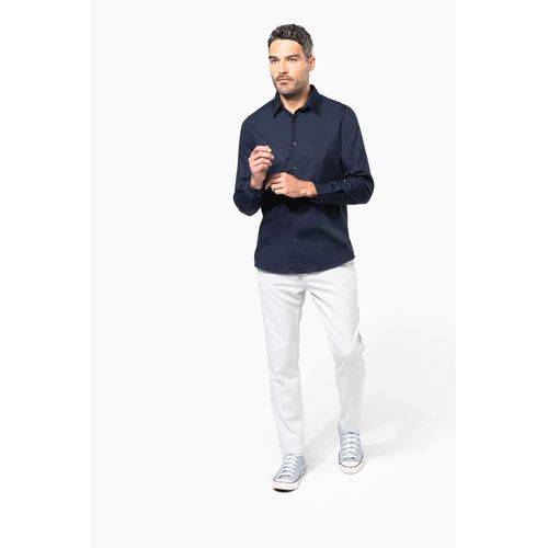 Chemise popeline manches longues homme - 5