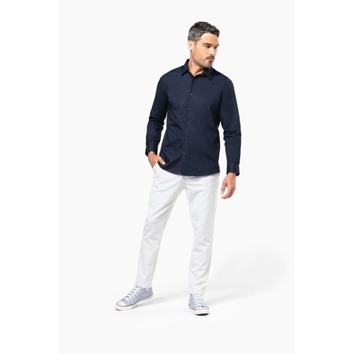 Chemise popeline manches longues homme - 4