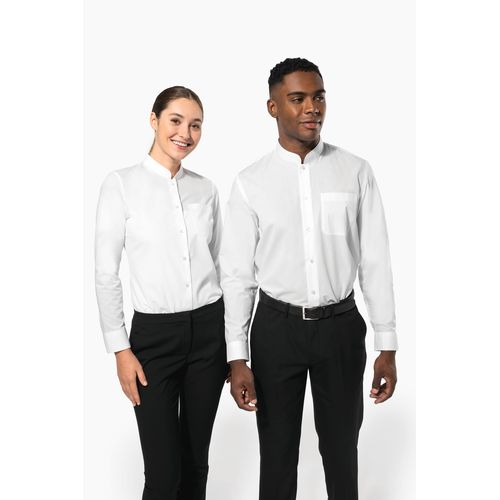 Chemise col mao manches longues femme thumbnail 7