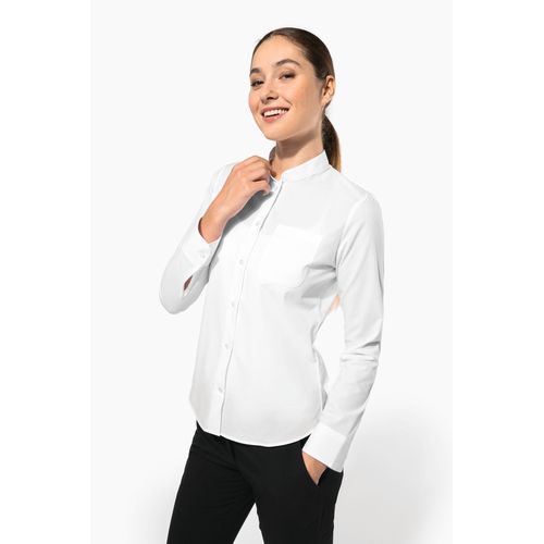 Chemise col mao manches longues femme thumbnail 9