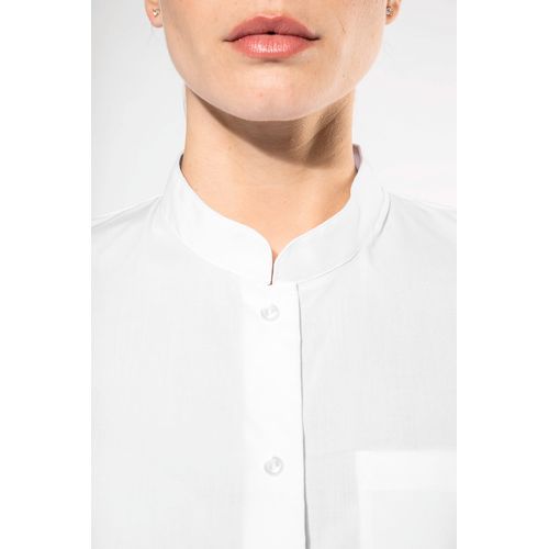 Chemise col mao manches longues femme - 6