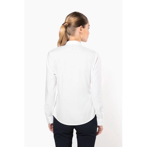 Chemise col mao manches longues femme - 2