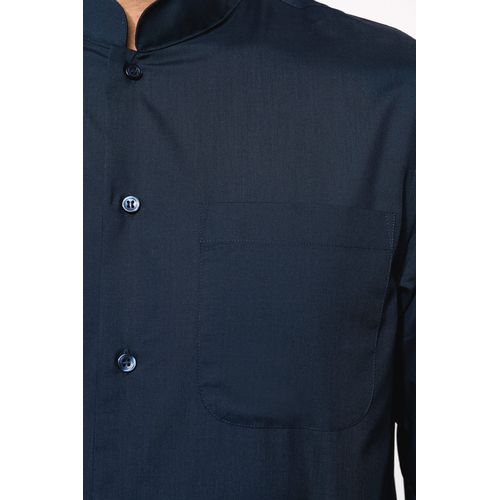 Chemise col mao manches longues - 7