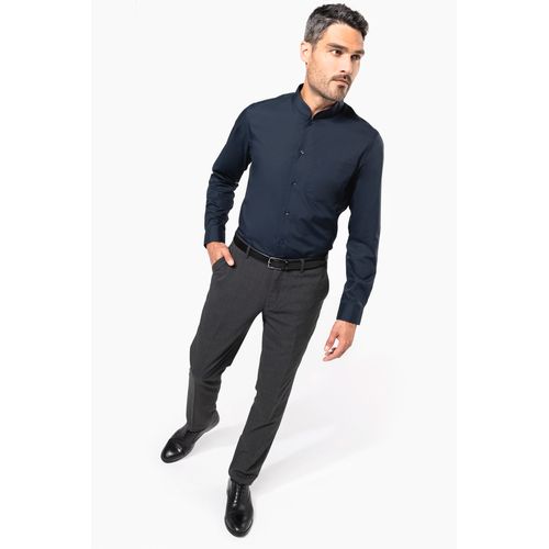 Chemise col mao manches longues - 4