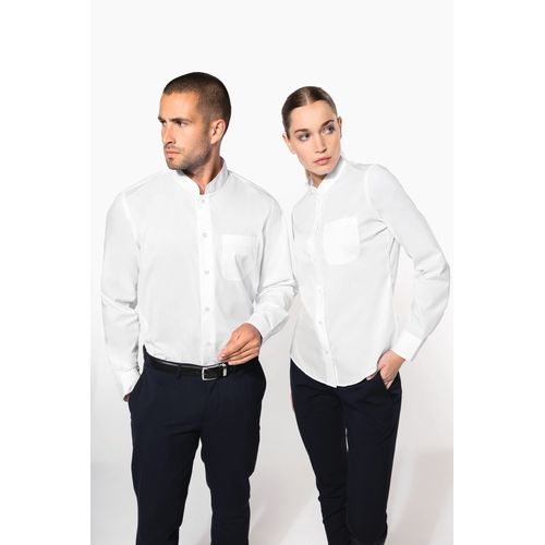 Chemise col mao manches longues - 12