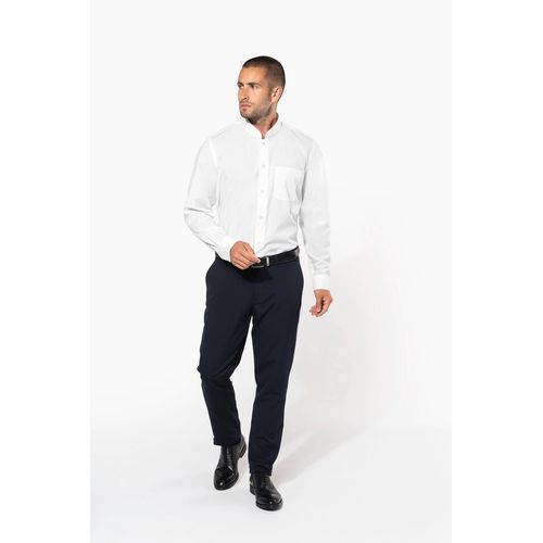 Chemise col mao manches longues thumbnail 4